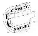 Fig. 01 - Electrical rotary machine assembly with stator core sections
