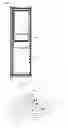 Fig. 06 - Refrigerator includes a second door disposed on a first door, a shelf disposed on the first door, a connection assembly connecting the shelf to the second door and linking opening of the second door to rotate the shelf