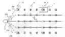 Fig. 01 - Method and device for managing the acoustic performances of a network of acoustic nodes arranged along towed acoustic linear antennas