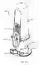 Fig. 35 - Apparatus for introducing portals in bone having transversely movable bone probe