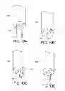 Fig. 10 - Apparatus and method for forming pilot holes in bone and delivering fasteners therein for retaining an implant