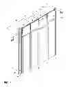 Fig. 02 - Header panel assembly for preventing air circulation above electronic equipment enclosure