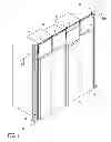 Fig. 02 - Header panel assembly for preventing air circulation above electronic equipment enclosure