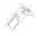 Fig. 01 - Cable deflecting piece for a cable operated window lifter