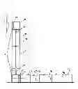 Fig. 01 - Wind Power to Electric Power Conversion System with Propeller at Top of Tower and Generators at Bottom of Tower