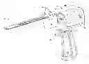 Fig. 01 - Surgical sagittal saw capable of actuating a blade assembly that includes a static bar and a drive rod