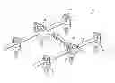 Fig. 01 - Multi-axial spinal cross connecting device