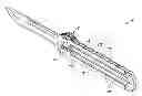 Fig. 01 - Knife having resilient elements for blade positioning