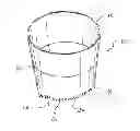 Fig. 01 - PLANT POT WITH IRREGULAR BOTTOM EDGE