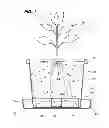 Fig. 02 - Self-watering fruit tree container with root pruning aerations apertures and exterior water level indicator