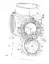 Fig. 02 - Hinged lid for battery compartment in a manually rotatable adjustment knob