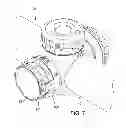 Fig. 08 - Hinged lid for battery compartment in a manually rotatable adjustment knob