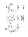 Fig. 03 - Balloon network with free-space optical communication between super-node balloons and RF communication between super-node and sub-node balloons