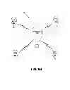 Fig. 09 - Balloon network with free-space optical communication between super-node balloons and RF communication between super-node and sub-node balloons