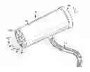 Fig. 01 - Electric blower operable to provide combustion air to a fire