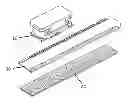 Fig. 01 - Adjustable position blocking device for sliding closures