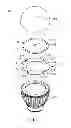 Fig. 02 - LIGHTING STRUCTURE AND FIXING BASE THEREOF