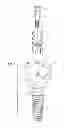 Fig. 02 - Method and apparatus for recording spatial gingival soft tissue relationship to implant placement within alveolar bone for immediate-implant placement