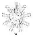 Fig. 04 - Internal manifold for turning mid-turbine frame flow distribution