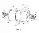 Fig. 09 - Actuator and electrical appliance having fixed member with a coil and movable members having magnets