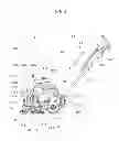 Fig. 03 - Reel lawn mower with main body, reel cutting unit, and connection structure for connecting reel cutting unit to main body such that reel cutting unit is rollable
