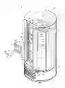 Fig. 01 - High performance freezer having cylindrical cabinet
