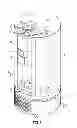 Fig. 02 - High performance freezer having cylindrical cabinet