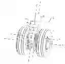 Fig. 01 - Drive unit for aircraft running gear