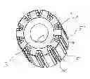 Fig. 01 - Sheet metal holder for retaining permanent magnets