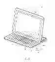 Fig. 02 - Flat cable arranging structure and slider electronic apparatus therewith