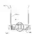 Fig. 07 - Base-yoke connection for moving head light fixture