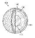 Fig. 01 - Golf ball with high density and high hardness mantle