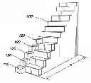 Fig. 01 - MODULES FOR CONVERTING A STAIRWAY