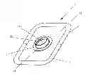 Fig. 01 - Neck patch for tracheal cannulas or artificial noses having a speaking valve