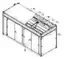 Fig. 01 - Data center container with cooling system
