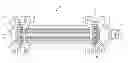 Fig. 01 - Heat exchanger having convoluted fin end and method of assembling the same