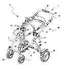 Fig. 01 - Hand-detecting brake system for baby stroller