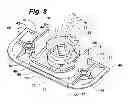 Fig. 10 - Integrated lock and latch device for sliding windows