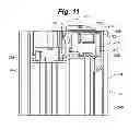 Fig. 13 - Integrated lock and latch device for sliding windows