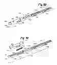 Fig. 26 - Integrated lock and latch device for sliding windows