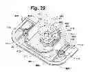 Fig. 33 - Integrated lock and latch device for sliding windows