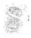 Fig. 35 - Cam frame structure, lens barrel structure, shake compensation device and imaging element unit