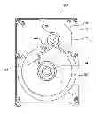 Fig. 01 - Disk drive device provided with lubricant-filled fluid dynamic bearing