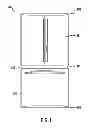 Fig. 02 - Refrigerator appliance with a divider support