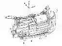 Fig. 01 - Cooling device having air guide for a radiator of an automobile engine