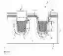 Fig. 01 - METHOD FOR MAKING GATE-OXIDE WITH STEP-GRADED THICKNESS IN TRENCHED DMOS DEVICE FOR REDUCED GATE-TO-DRAIN CAPACITANCE