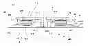 Fig. 01 - Disk drive spindle motor with wiring substrate having extension portion passing through opening in base