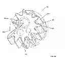 Fig. 14 - Trash cans with variable gearing assemblies