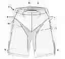 Fig. 01 - Short pant having a seamless body