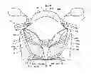 Fig. 01 - Air guide structure for saddle type vehicle